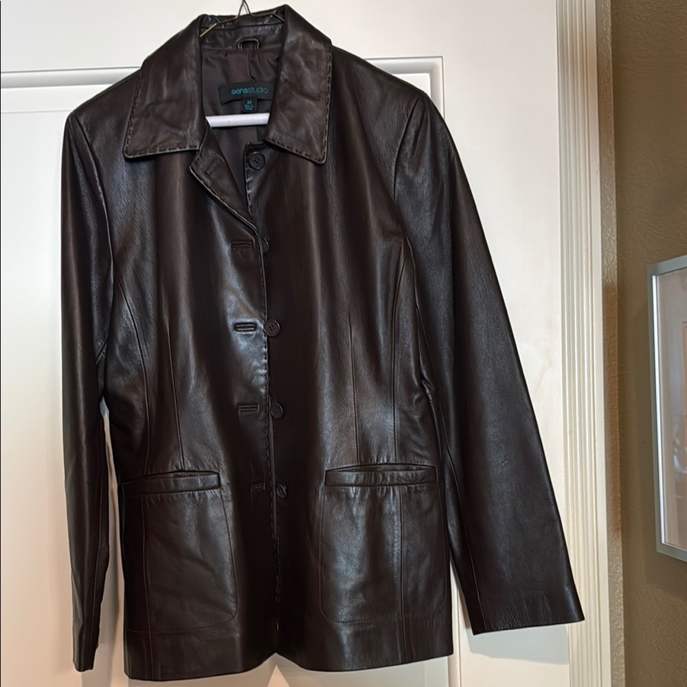 Dark Brown Leather Jacket